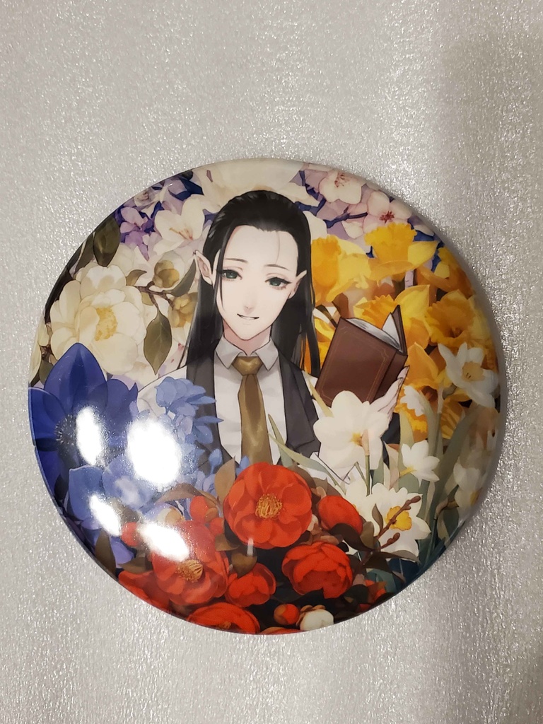 兵藤アンジュ　お花畑　缶バッチ