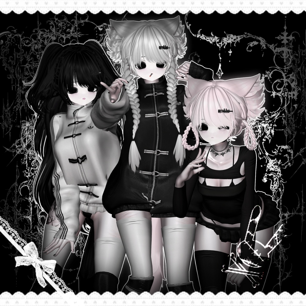 【VRC想定】アバター Silence ;沈黙 PC/QUEST & FT