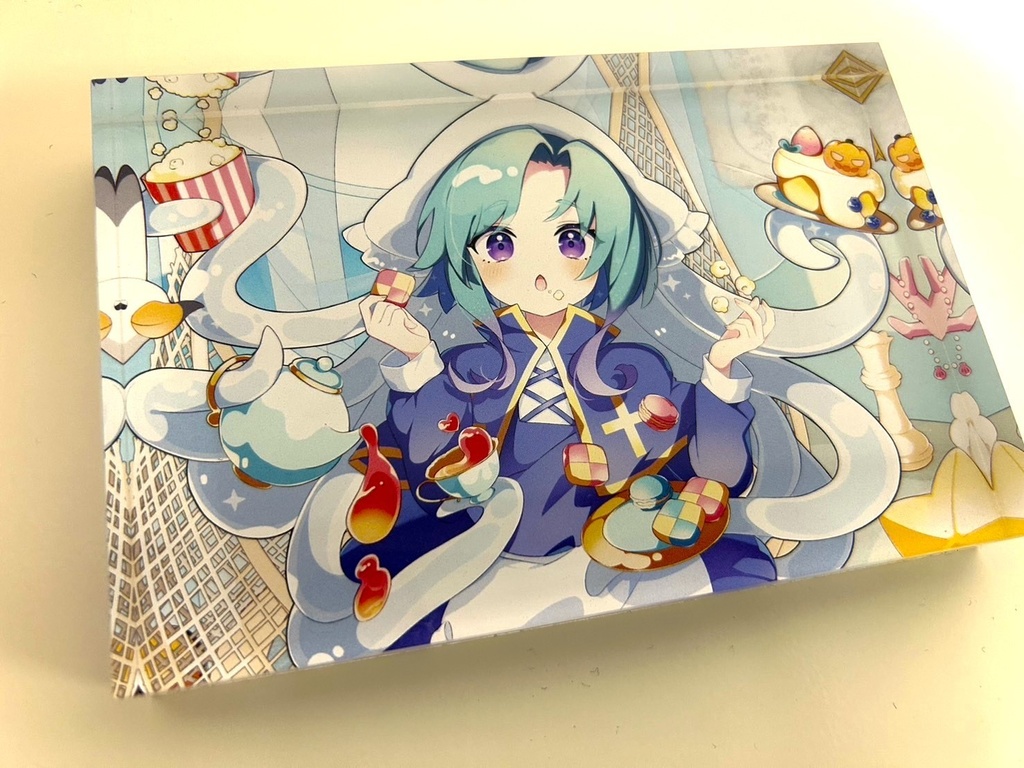 お茶会アクリルブロック【100mm×150mm】