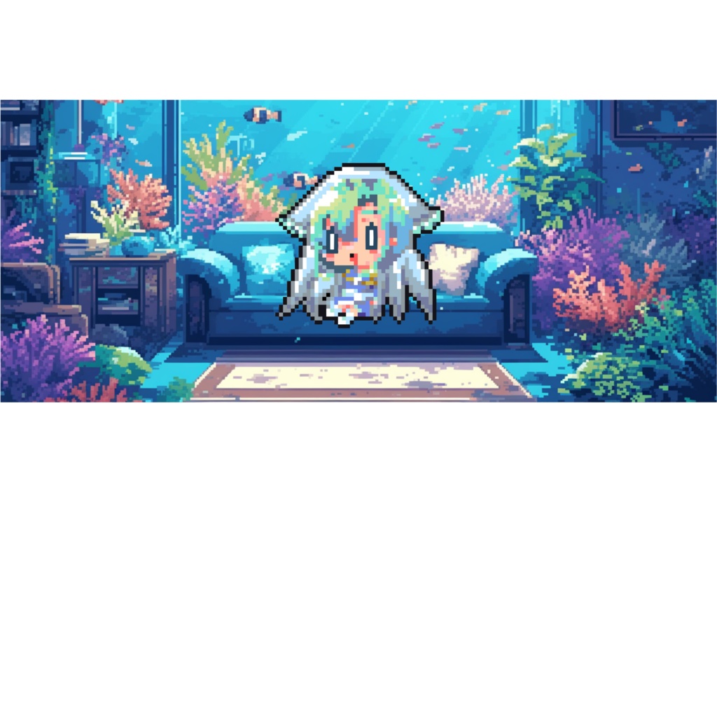 ドット絵トートバッグ【横36cm×高37cm×マチ11cm】