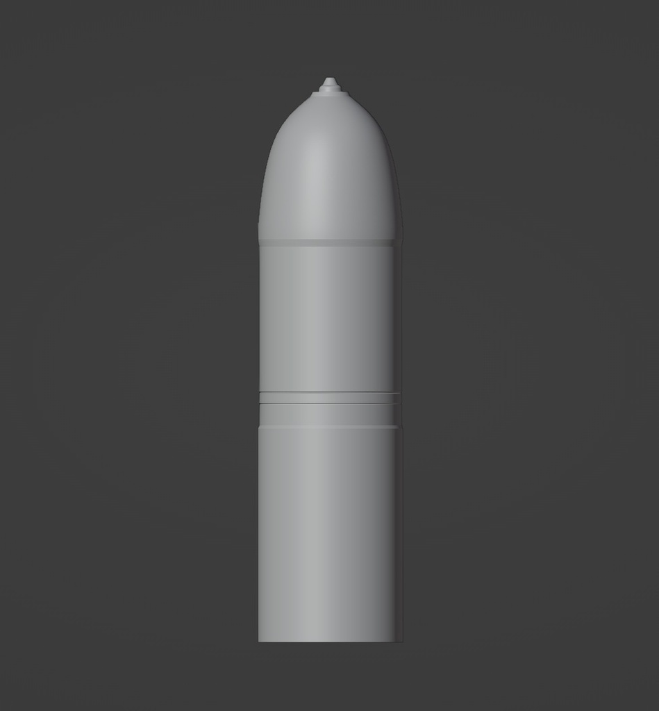 【STLデータ】380ｍm ロケット砲弾