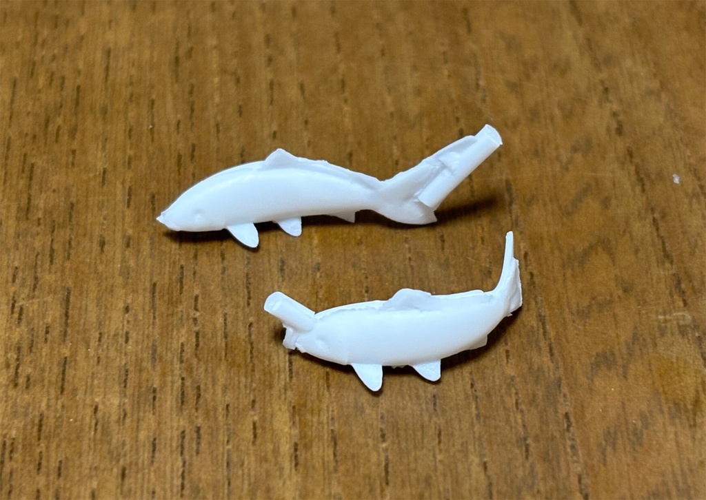 錦鯉(2匹セット) ガレージキット