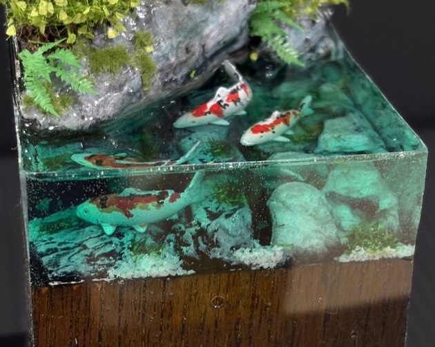 錦鯉(2匹セット) ガレージキット