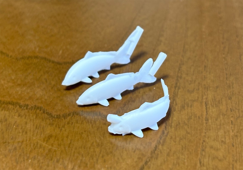 錦鯉(3匹セット) ガレージキット
