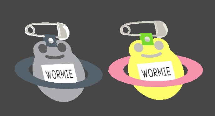 【3Dモデル】ワーミープラネット キーチェーン + ネームタグ