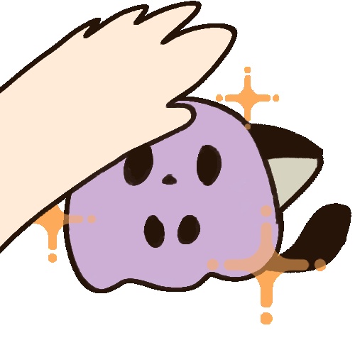 動く！twitch配信用スタンプ「ポヨポヨおばけキャットちゃん」
