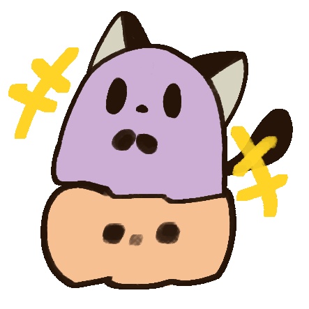 動く！twitch配信用スタンプ「ガヤガヤおばけキャットちゃん」