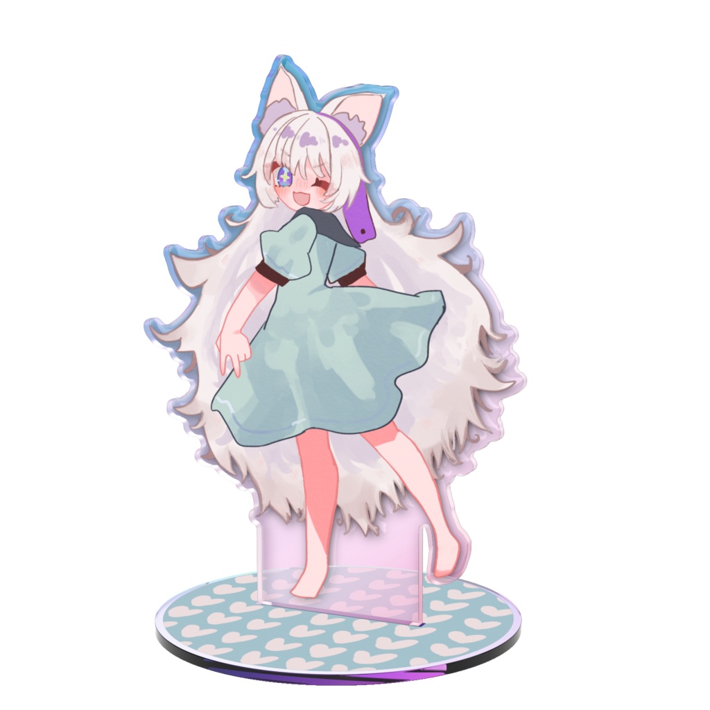 一周年記念お祝いアクスタきらめきバージョン✨🐈🐍