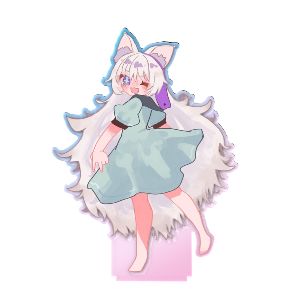 一周年記念お祝いアクスタきらめきバージョン✨🐈🐍