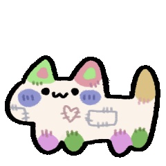 twitchスタンプ/Twitch emote ぽよぽよ猫ちゃんズ