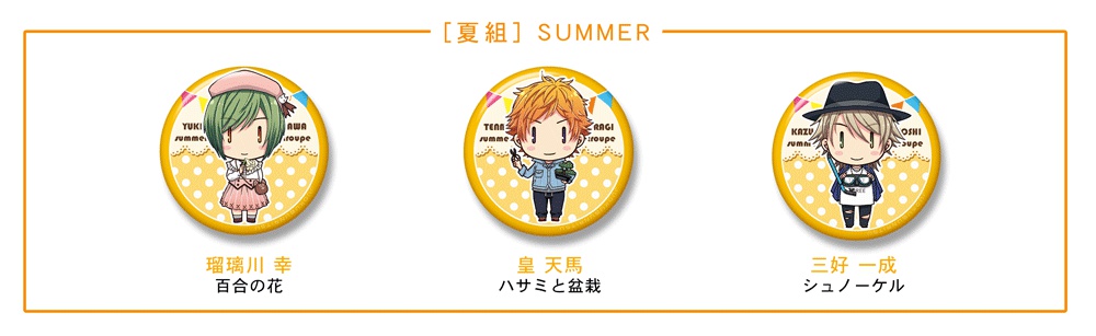 【A3!】ミニキャラ缶バッジ