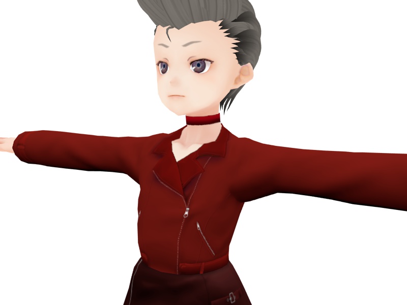 VRoid用、革ジャンセットアップ