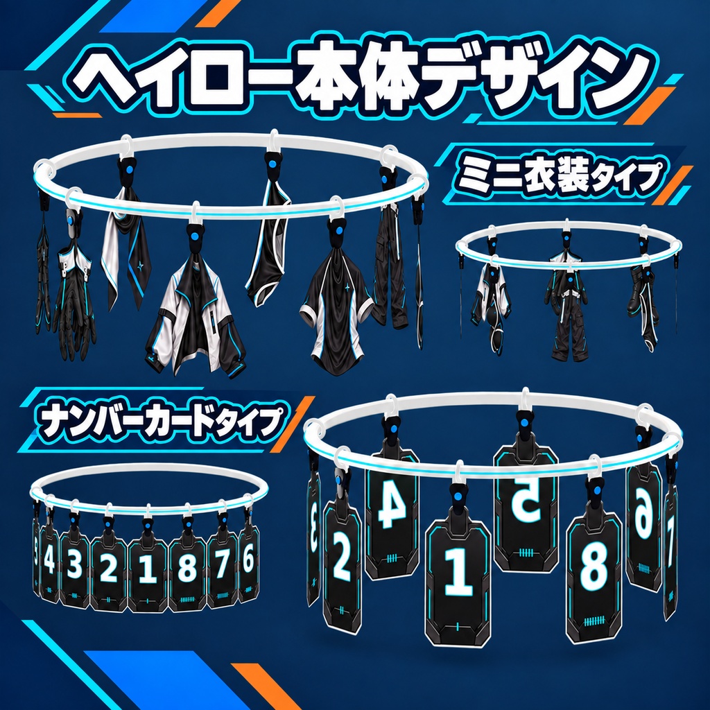 発売記念セール🎉「脱衣ヘイロー -HANGER- 」ヘイローの服を外して衣装を脱がすアバターギミック【汎用/MA対応】【VRChat】