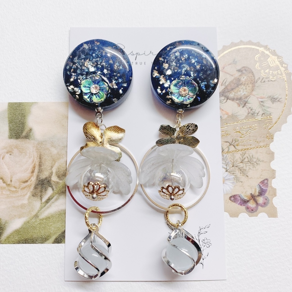原神　ダインスレイヴイメージアクセサリー　ピアスorイヤリング