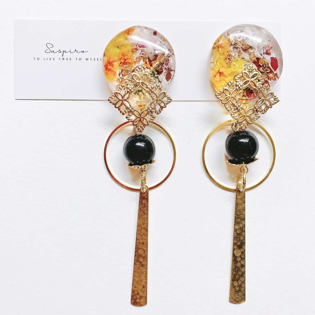 原神　鍾離イメージアクセサリー　ピアスorイヤリング