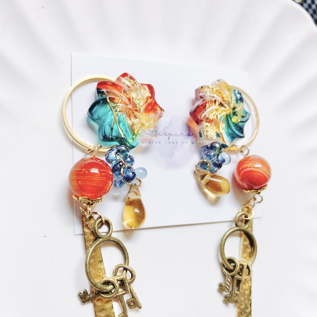 魁星モチーフアクセサリー ピアスorイヤリング