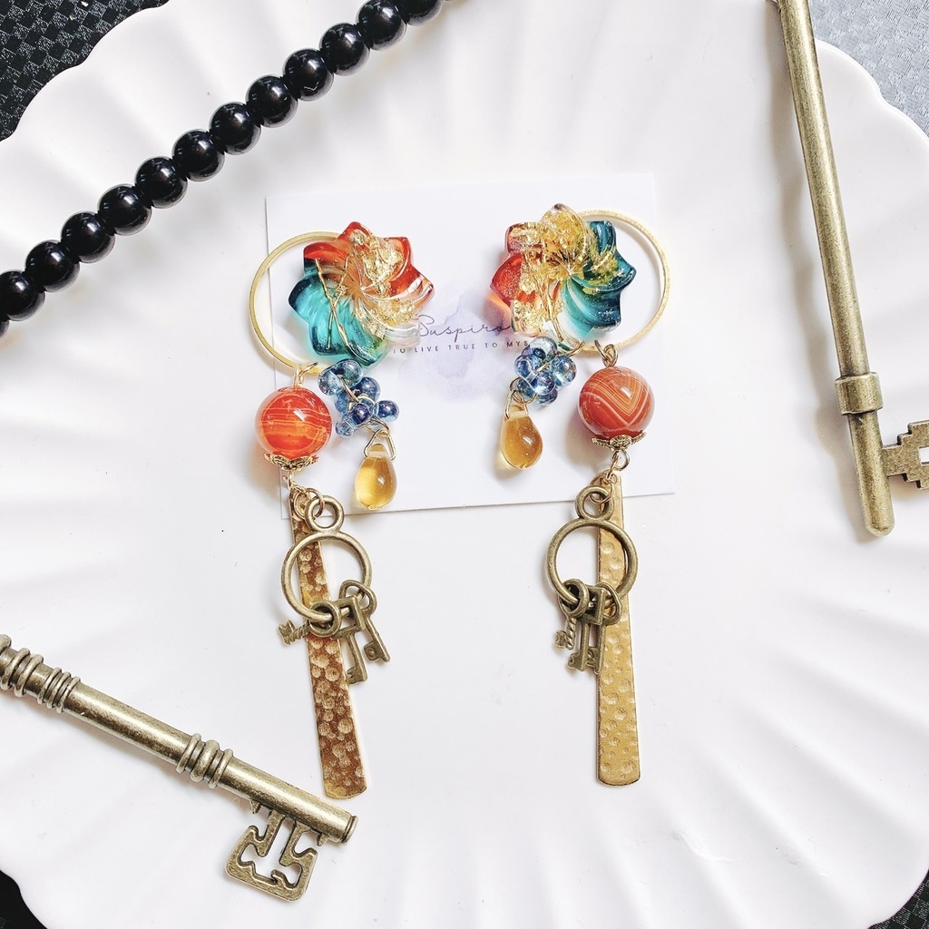 魁星モチーフアクセサリー ピアスorイヤリング