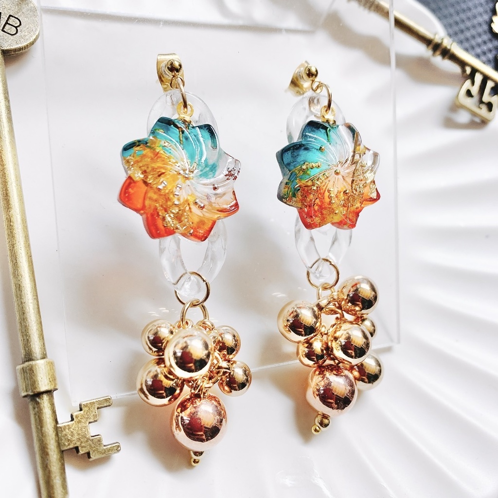 魁星モチーフアクセサリー ピアスorイヤリング