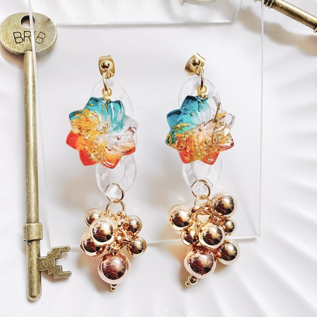 魁星モチーフアクセサリー ピアスorイヤリング