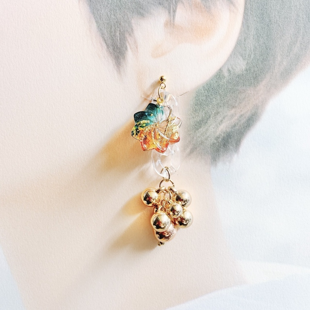 魁星モチーフアクセサリー ピアスorイヤリング