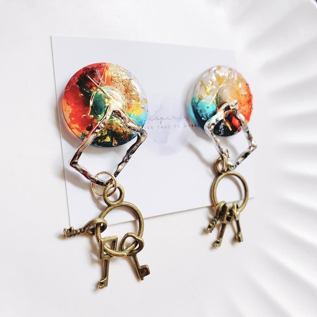 魁星モチーフアクセサリー ピアスorイヤリング