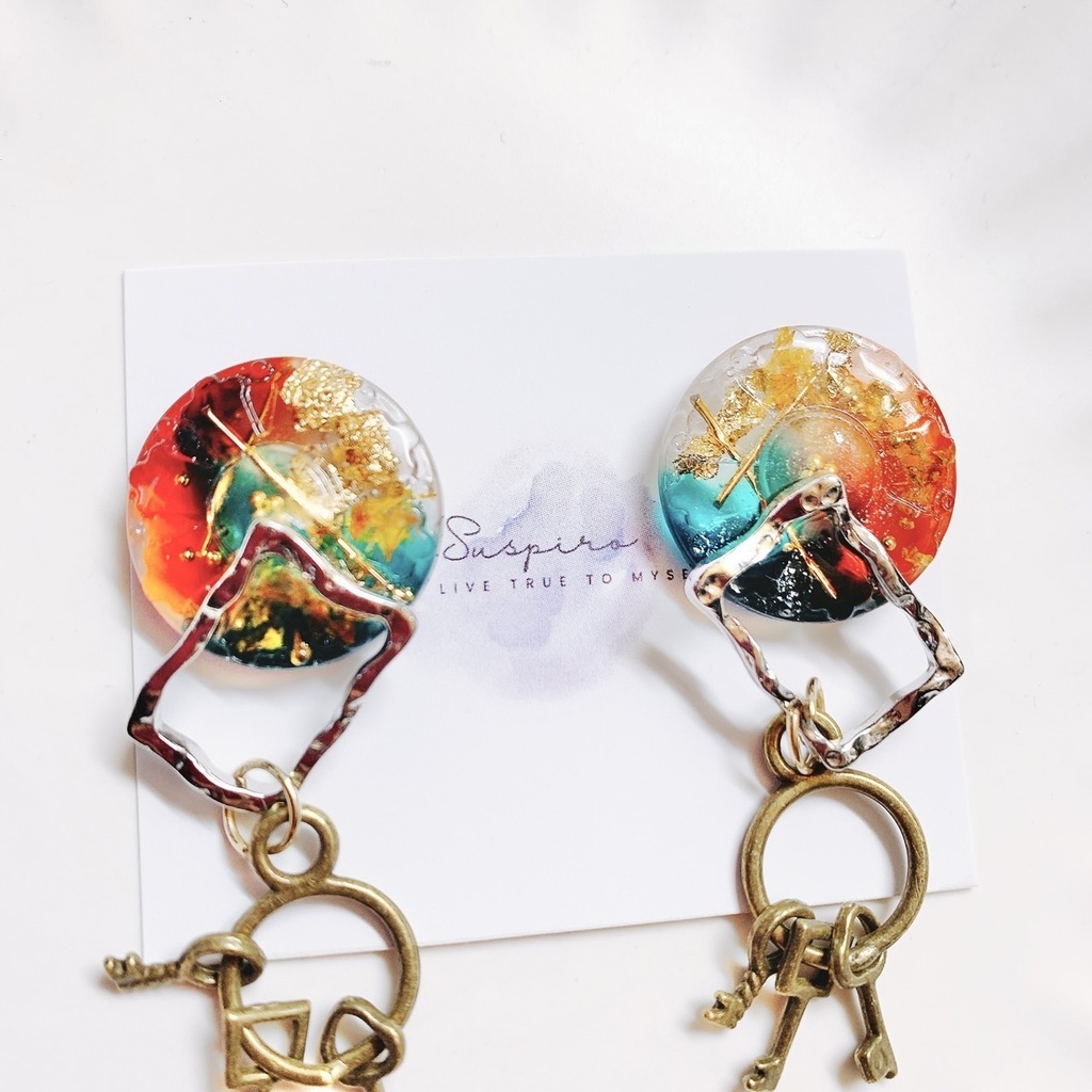 魁星モチーフアクセサリー ピアスorイヤリング