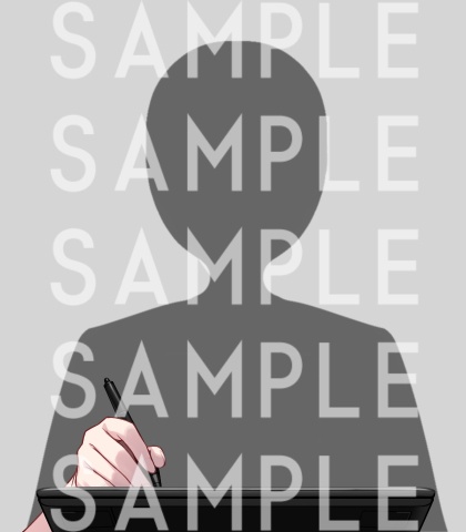 板タブ+ペンを持つ手〈無料版・有料版あり〉