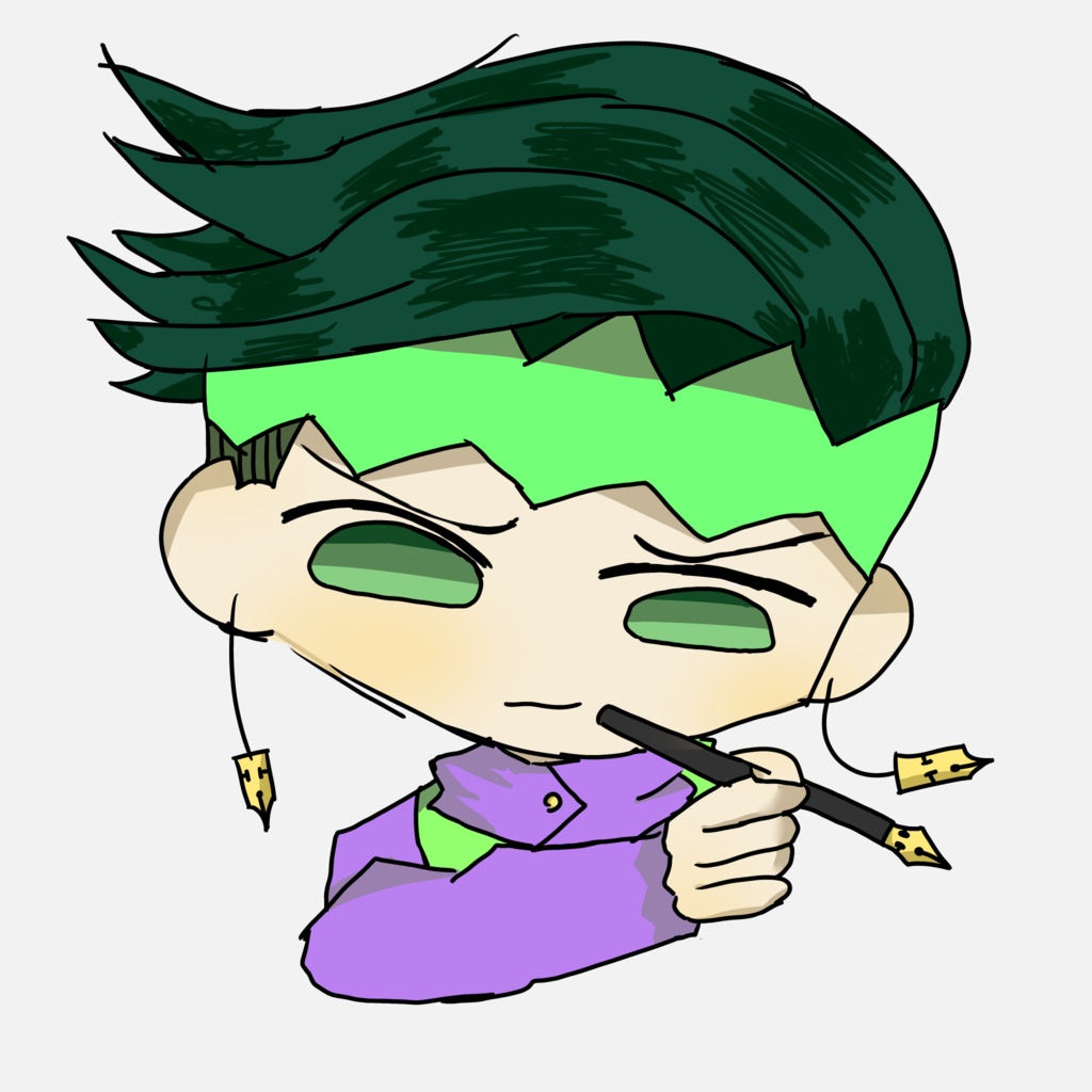 JOJOフリーアイコン 岸辺露伴！