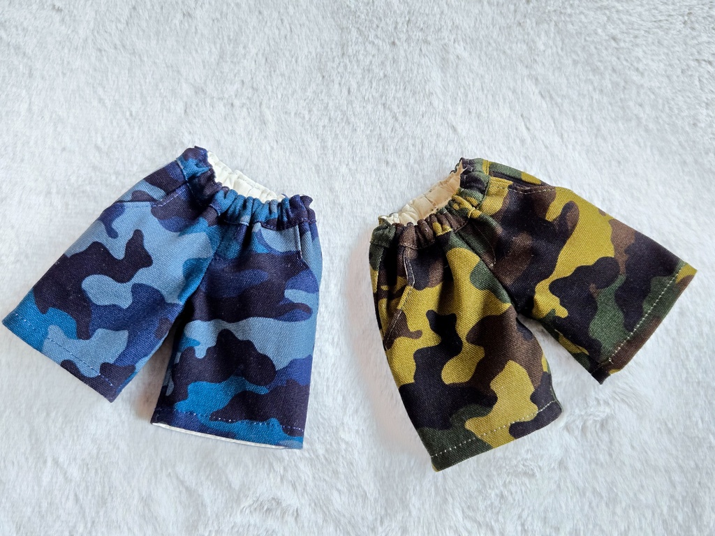 【1/4】迷彩柄ハーフパンツ