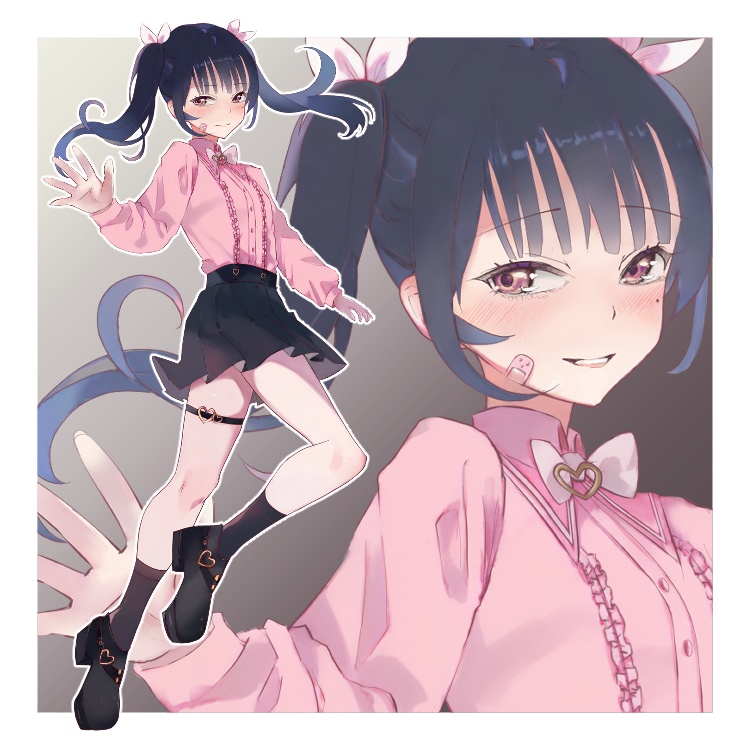 地雷系の女の子(表情9種)