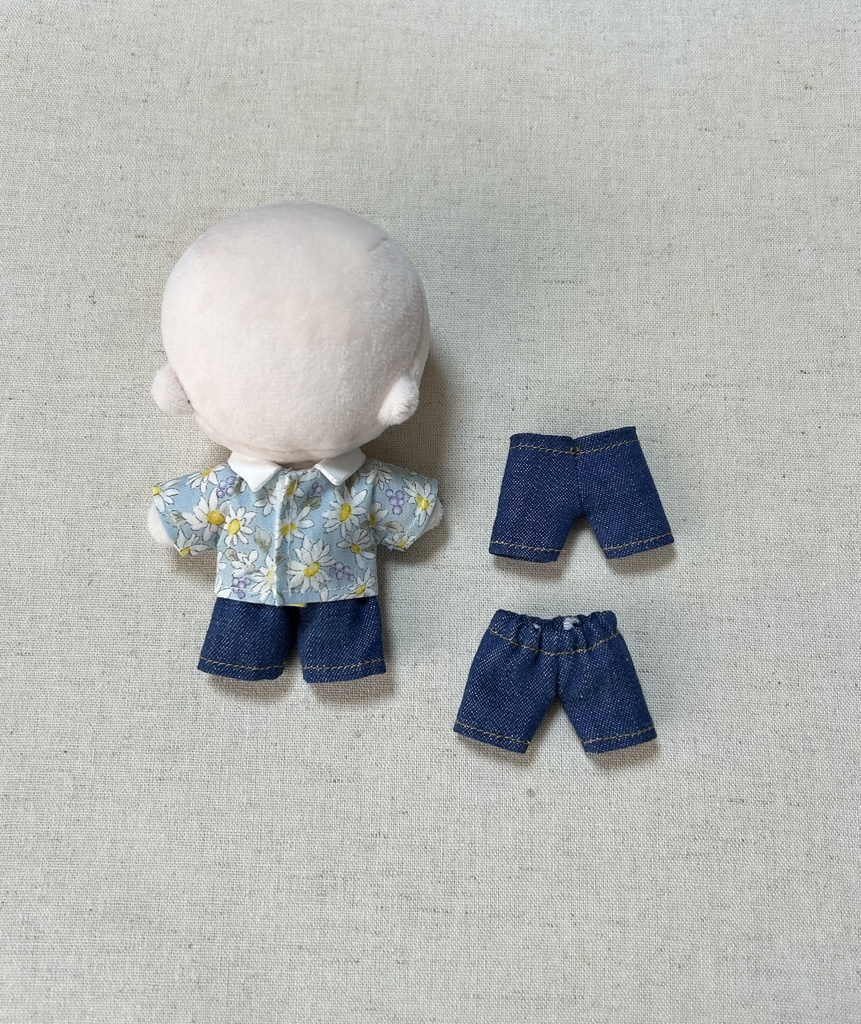 （型紙）シャツとズボン　11ｃｍサイズ