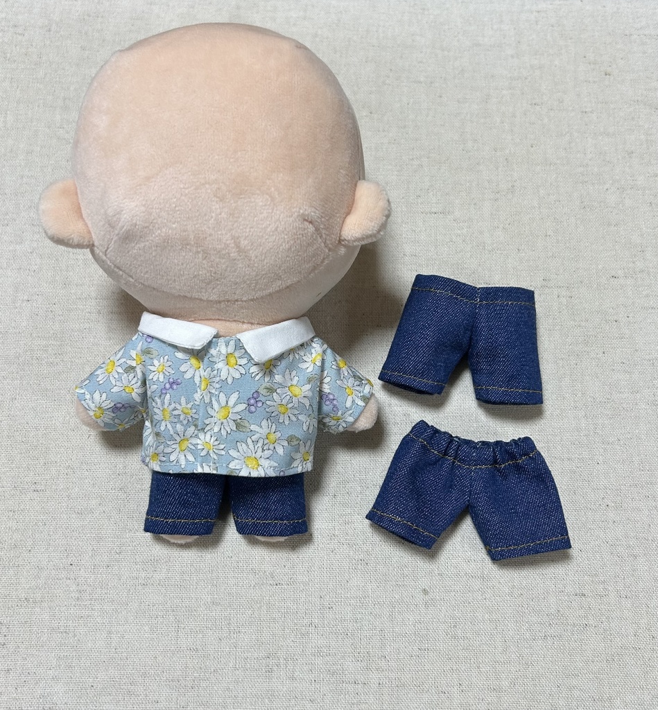 （型紙）シャツとズボン １７ｃｍ Ｍサイズ