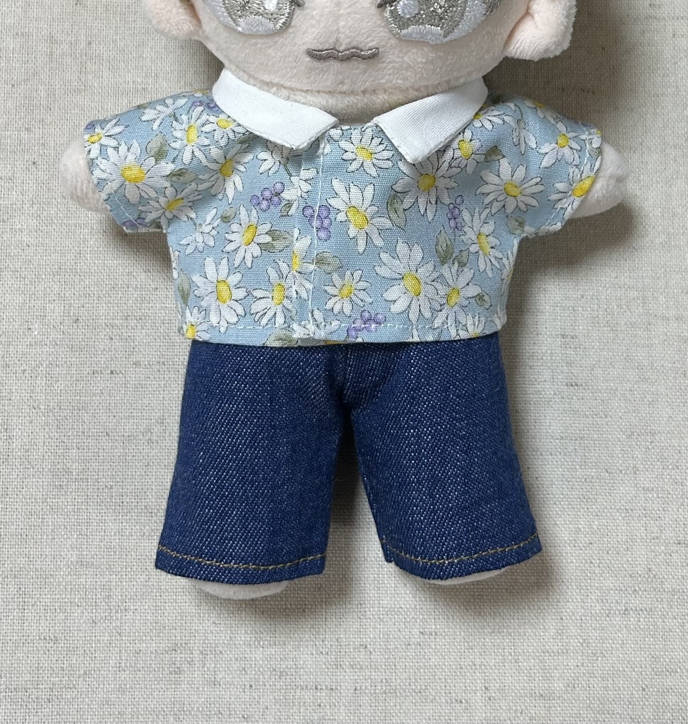 （型紙）シャツとズボン １５ｃｍサイズ