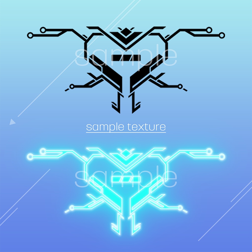 【VRC対応】光るサイバー淫紋