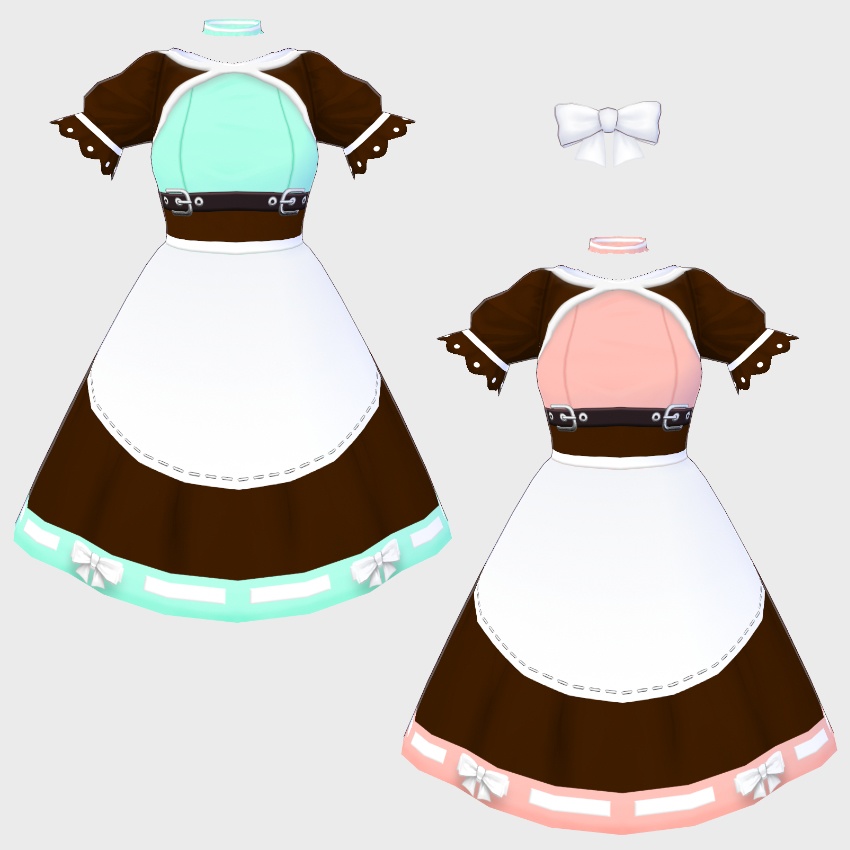 【FREE/無料】エプロンドレス【VRoid Texture】