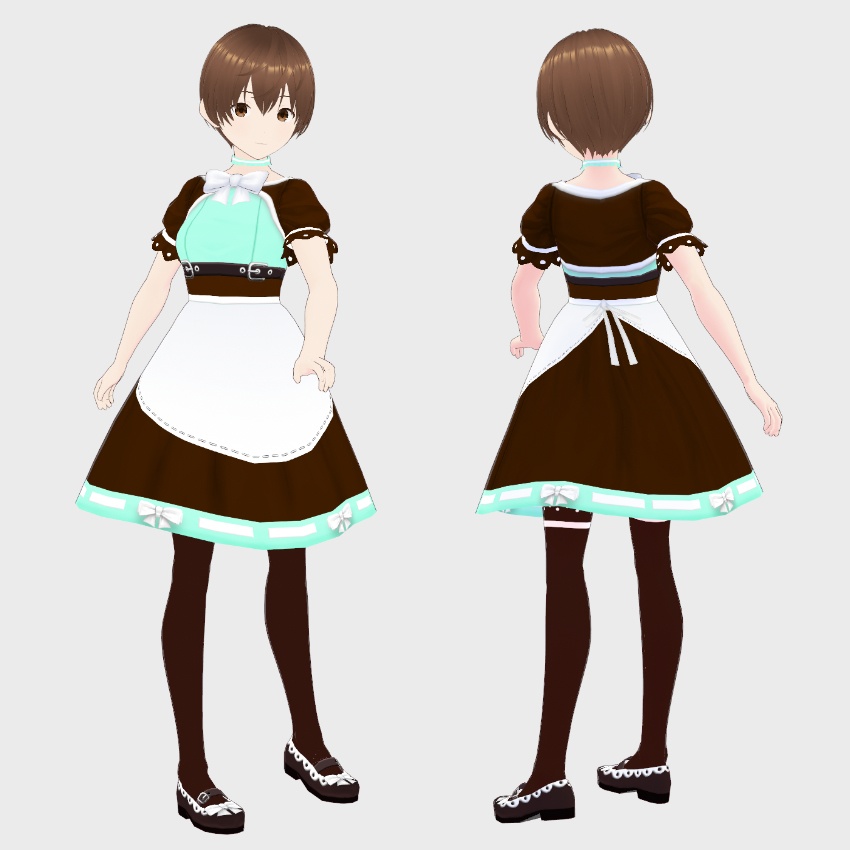 【FREE/無料】エプロンドレス【VRoid Texture】