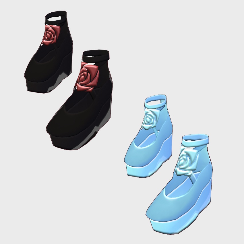 【FREE/無料】バラワンピース【VRoid Texture】