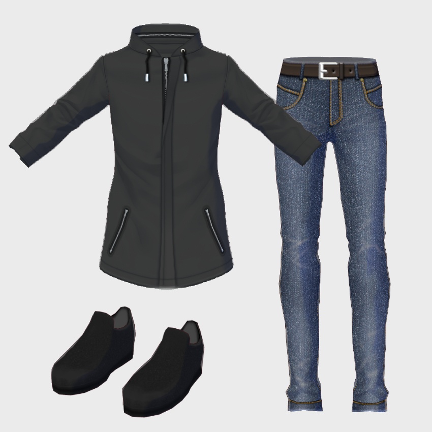 【FREE/無料】ハーフスリーブシャツ【VRoid Texture】