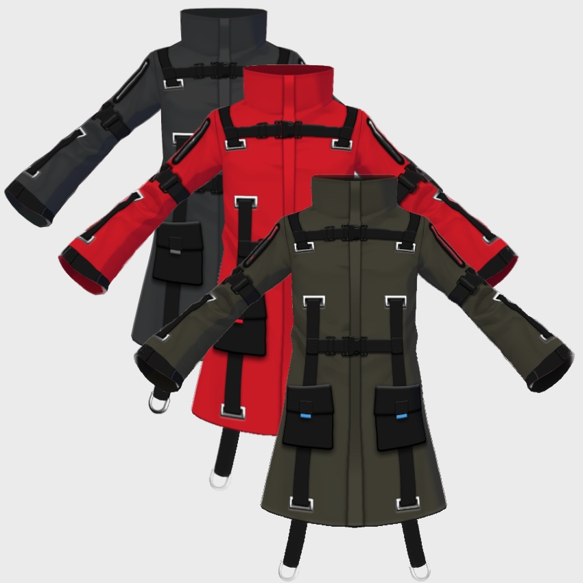【FREE/無料】タクティカルジャケット【VRoid Texture】