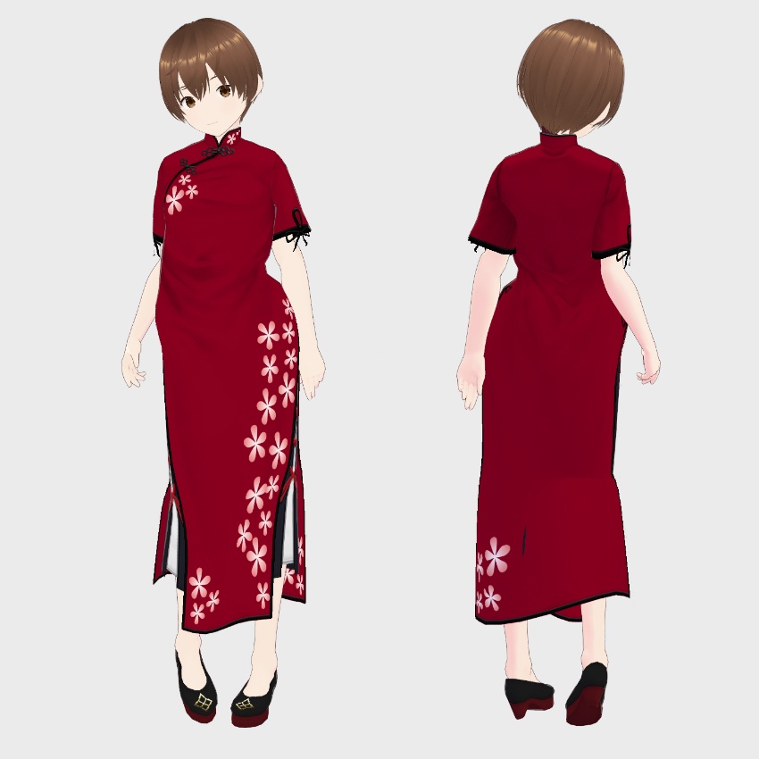 【FREE/無料】チャイナドレス【VRoid Texture】