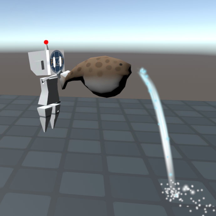 【Free Download】水を吐くフグ【cluster用アイテム】