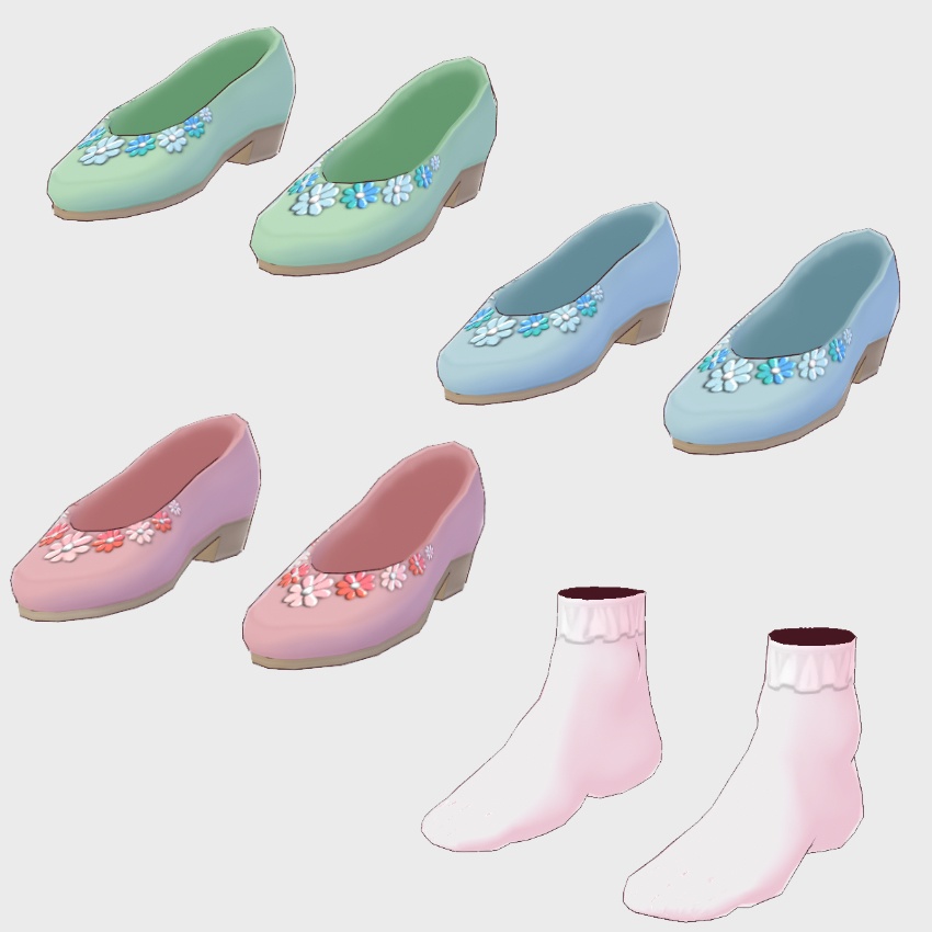 【FREE/無料】オフショルダードレス【VRoid Texture】