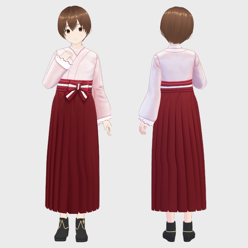 【FREE/無料】袴スカート【VRoid Texture】