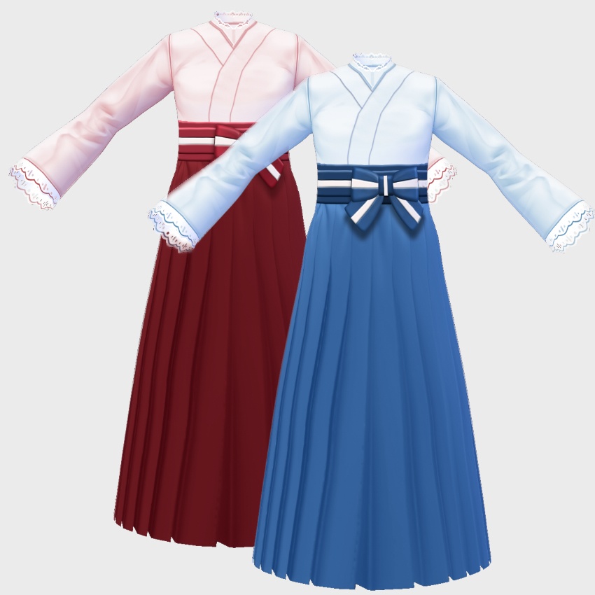 【FREE/無料】袴スカート【VRoid Texture】