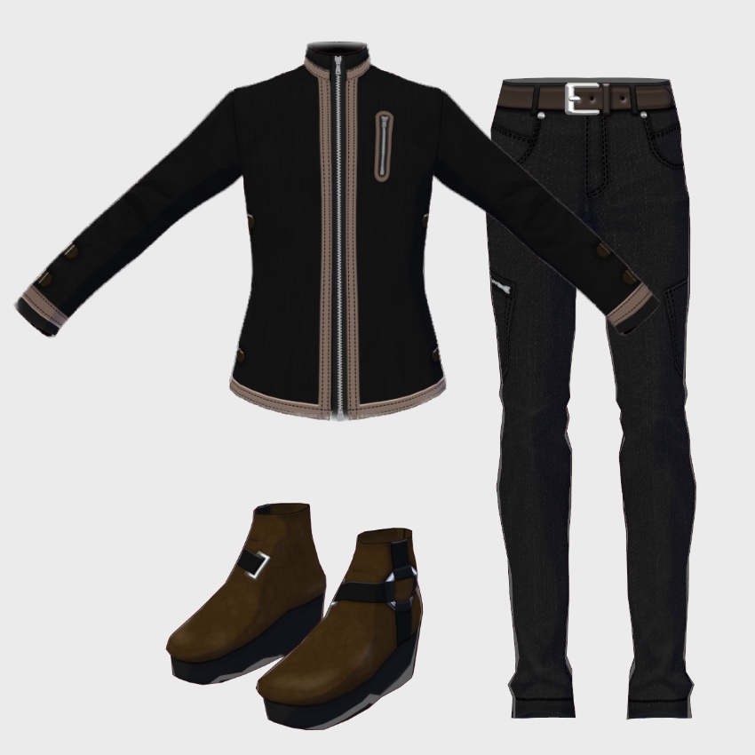 【FREE/無料】ハイネックジャケット【VRoid Texture】