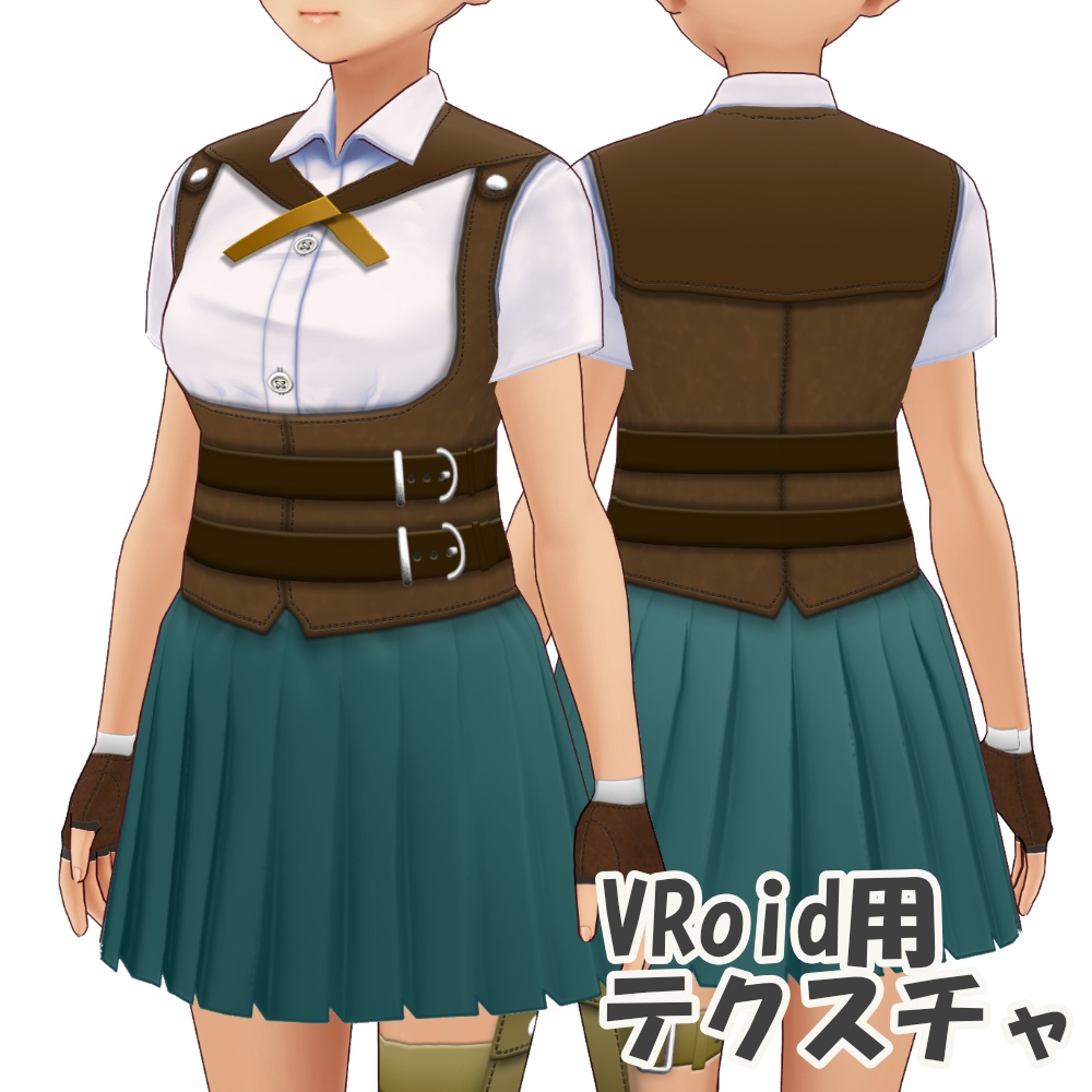 Vroid用テクスチャ ファンタジー服 Textures For Vroid Fantasy Clothes Hulaflatworks Booth