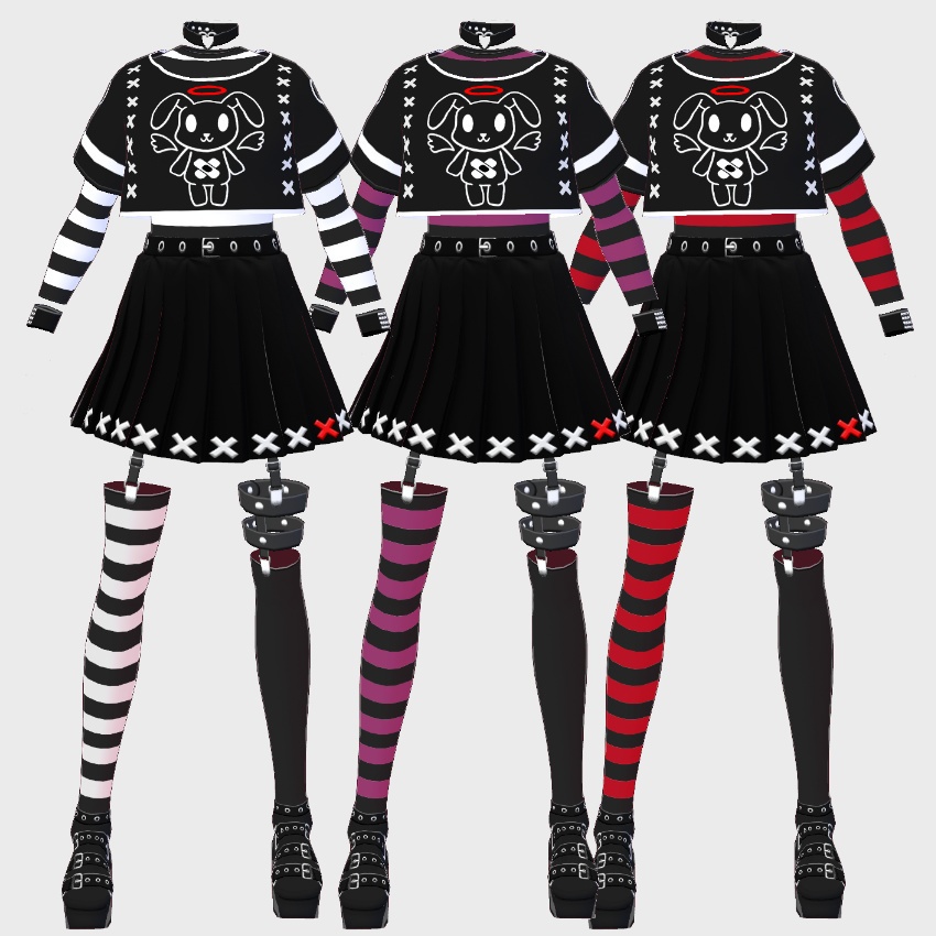 【FREE/無料】ゴスパン【VRoid Texture】