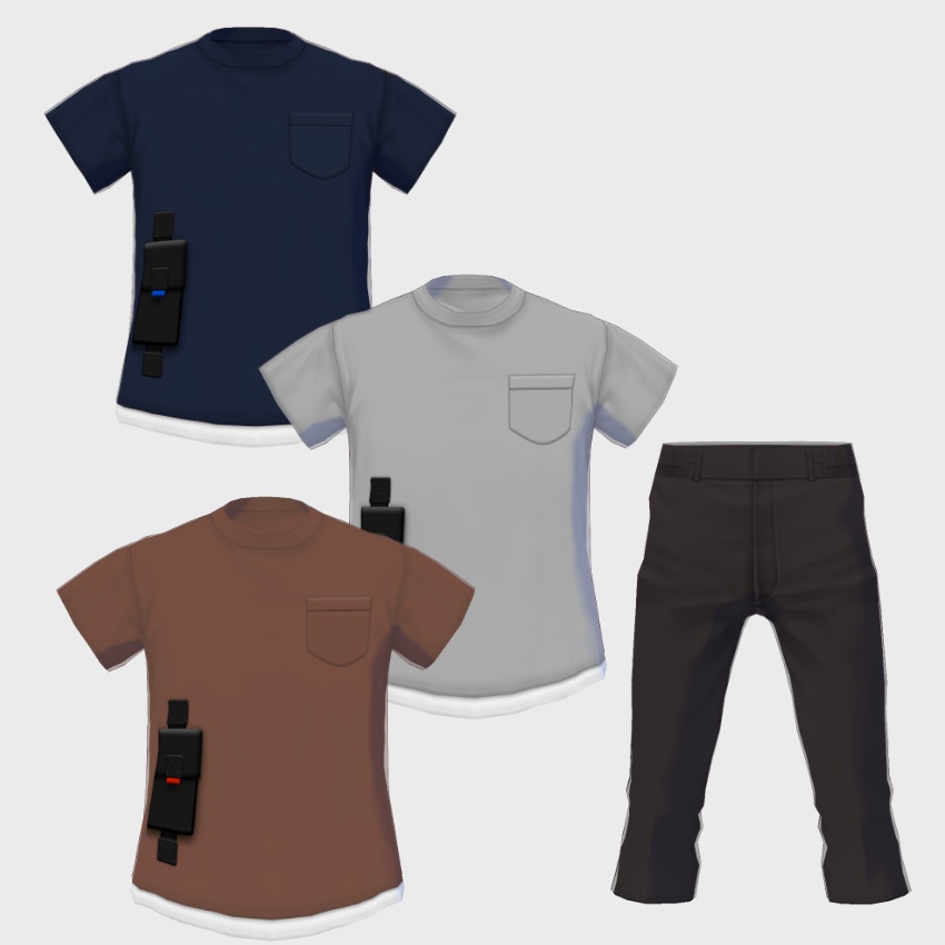 【FREE/無料】Tシャツ【VRoid Texture】