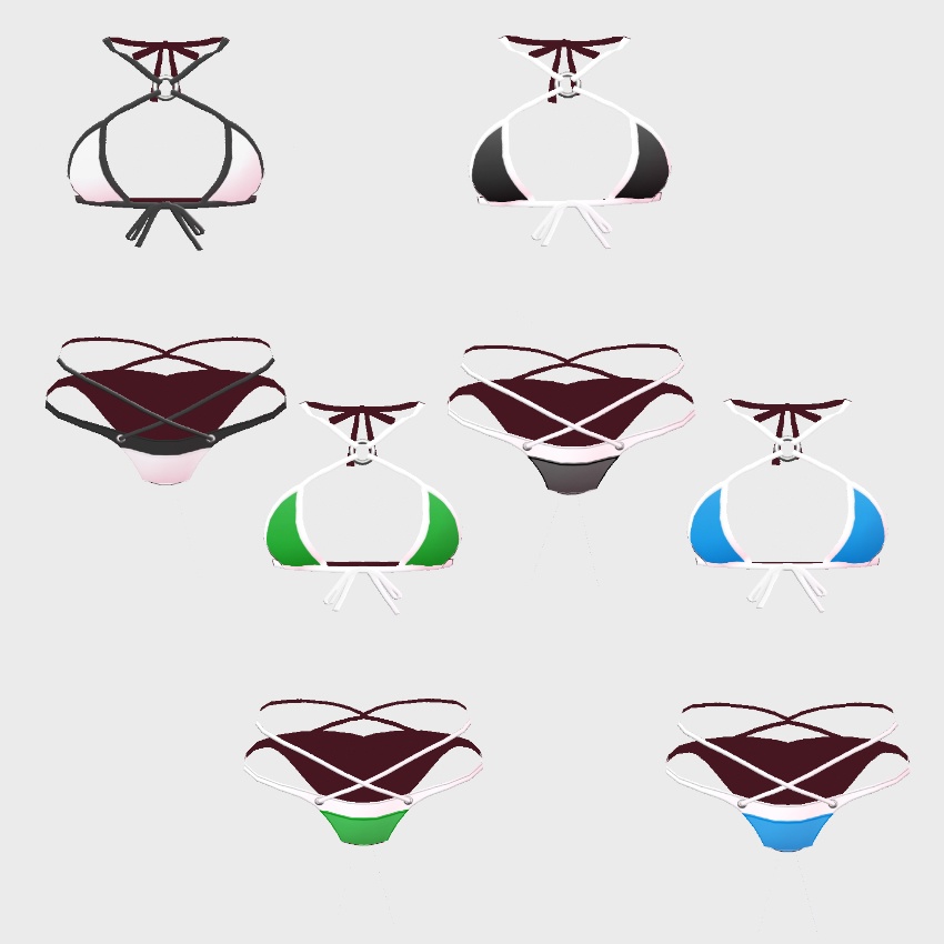 【FREE/無料】レース水着【VRoid Texture】