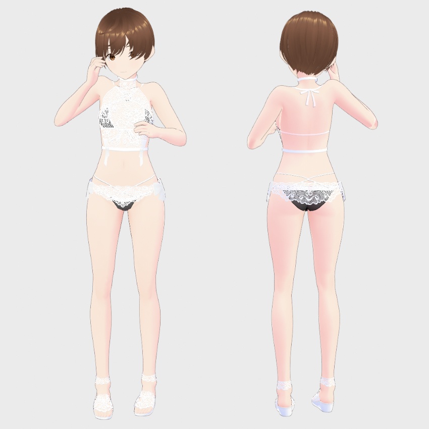 【FREE/無料】レース水着【VRoid Texture】